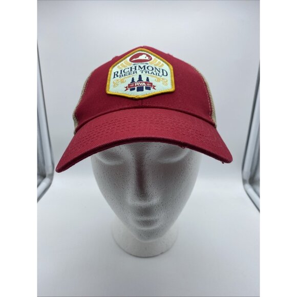 Richmond Beer Trail Red Cap Trucker Hat Snap-back RVA Brewery - Picture 3 of 9